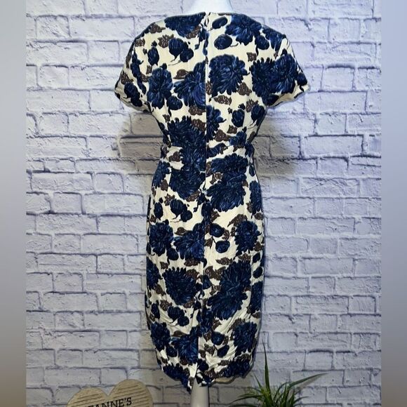 Boden Silk Linen Cap Sleeve Dress - Picture 2 of 12